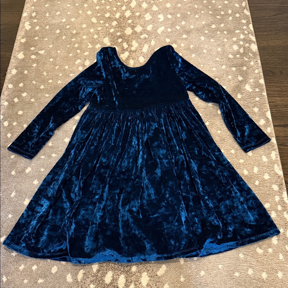 Pink Chicken Crushed Blue Velvet Steph Dress size 8